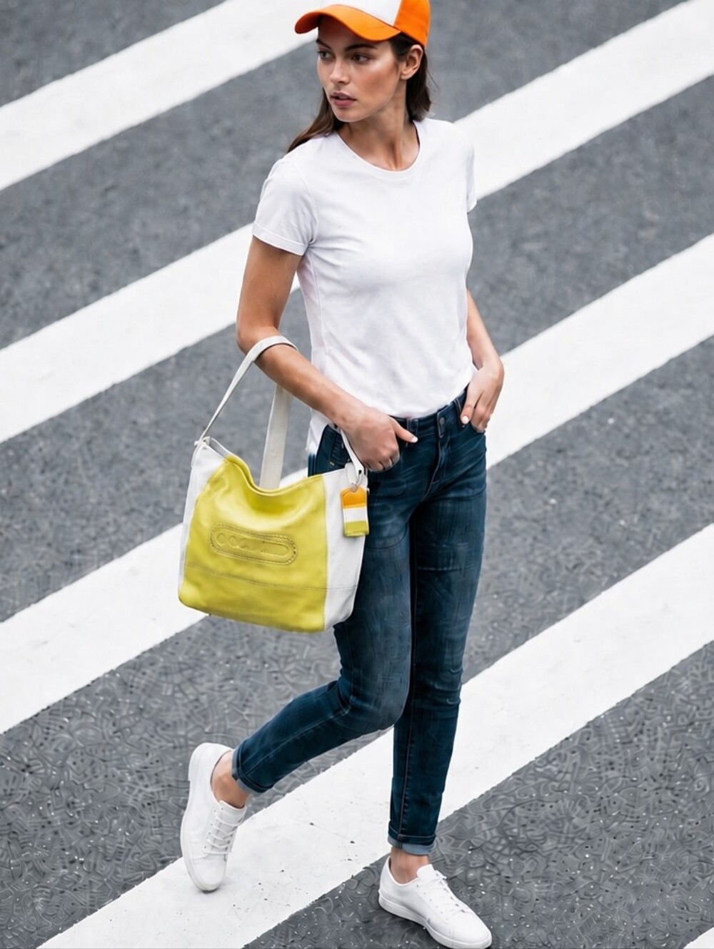 FUN! HTF/COACH LEGACY WEEKEND SPORTY LEATHER COLORBLOCK HOBO